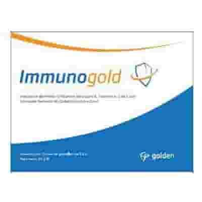 Integratore Immunogold con vitamine, zinco ed echinacea, 20 bustine