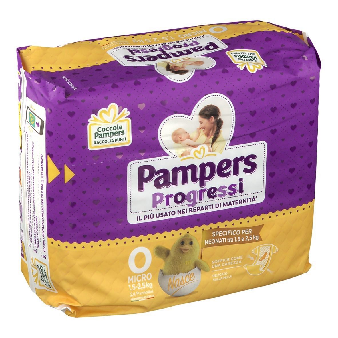 Pampers Progressi Micro Pannolini Per Bambini 24 Pezzi