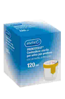 CONTENITORE URINE ALVITA PRONTOTEST PRELIEVO SOTTOVUOTO 120 ML 1 PEZZO