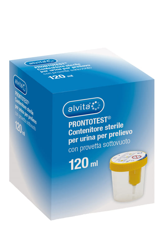 Contenitore urine Alvita ProntoTest sottovuoto 120ml