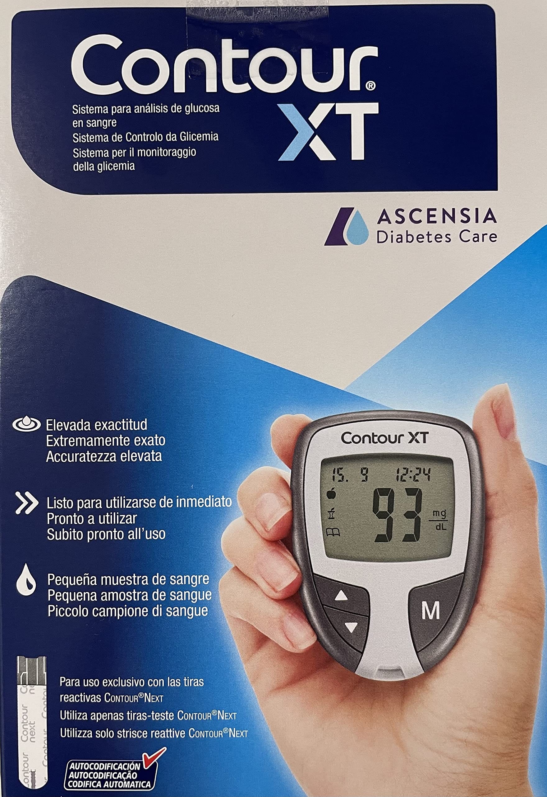 Glucometro Contour XT per il monitoraggio della glicemia