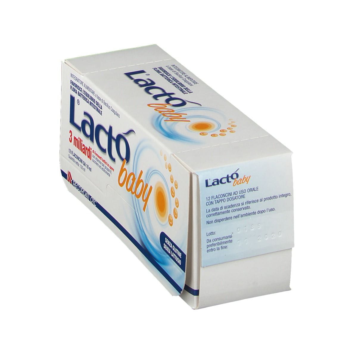 Integratore Lacto Baby per la flora intestinale, 12 flaconcini