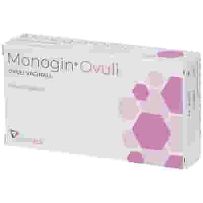 Monogin ovuli vaginali per secchezza e bruciore, 10 pezzi