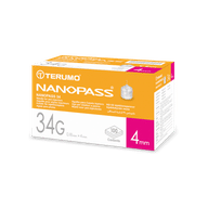 AGO PER PENNA DA INSULINA NANOPASS 34 GAUGE LUNGHEZZA 4 MM 100 PEZZI