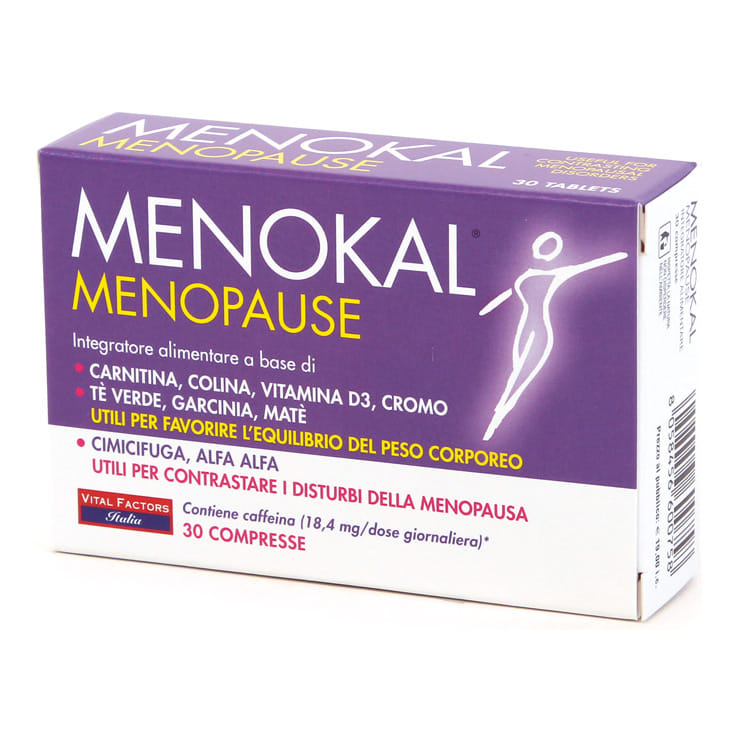 Integratore Menokal Menopause con cimicifuga, 30 compresse