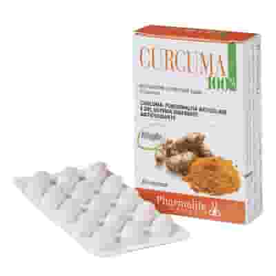 Integratore Pharmalife Curcuma 100% con Piperina, 30 compresse