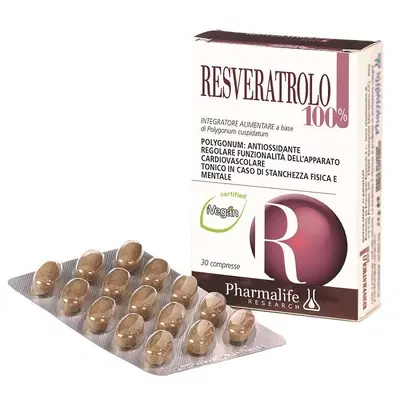 RESVERATROLO 100% 30 COMPRESSE RESVERATROLO 100% 30 COMPRESSE