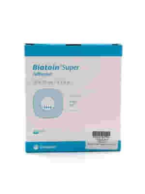 MEDICAZIONE BIATAIN SUPER TAMPONE IDROCAPILLARE ASSORBENTE CON BORDO ADESIVO 10X10 CM 10 PEZZI