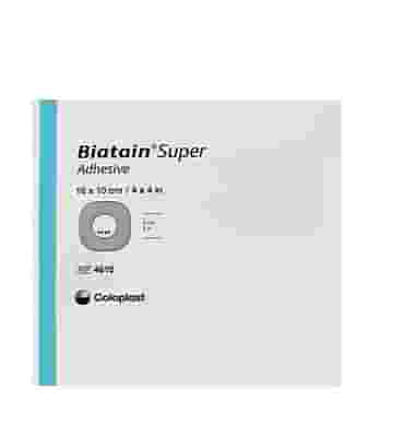 MEDICAZIONE BIATAIN SUPER TAMPONE IDROCAPILLARE ASSORBENTE CON BORDO ADESIVO 10X10 CM 10 PEZZI