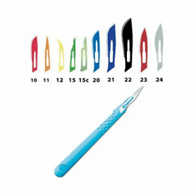 BISTURI MONOUSO STERILE FIGURA 22 10 PEZZI