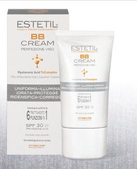 Estetil BB Cream Viso 03 SPF 30, trattamento multifunzionale