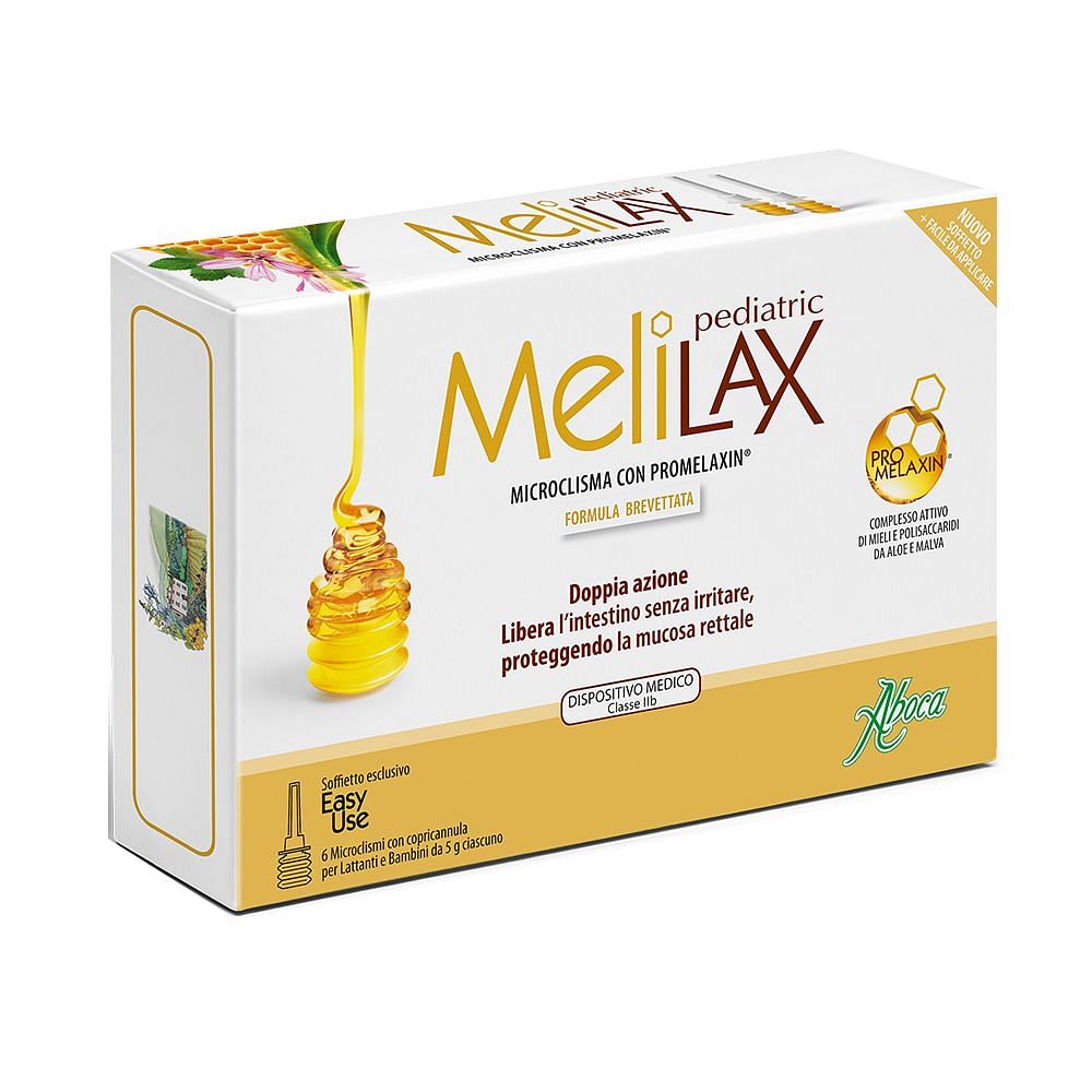 Melilax Pediatric Microclismi 6 Pezzi 5 G