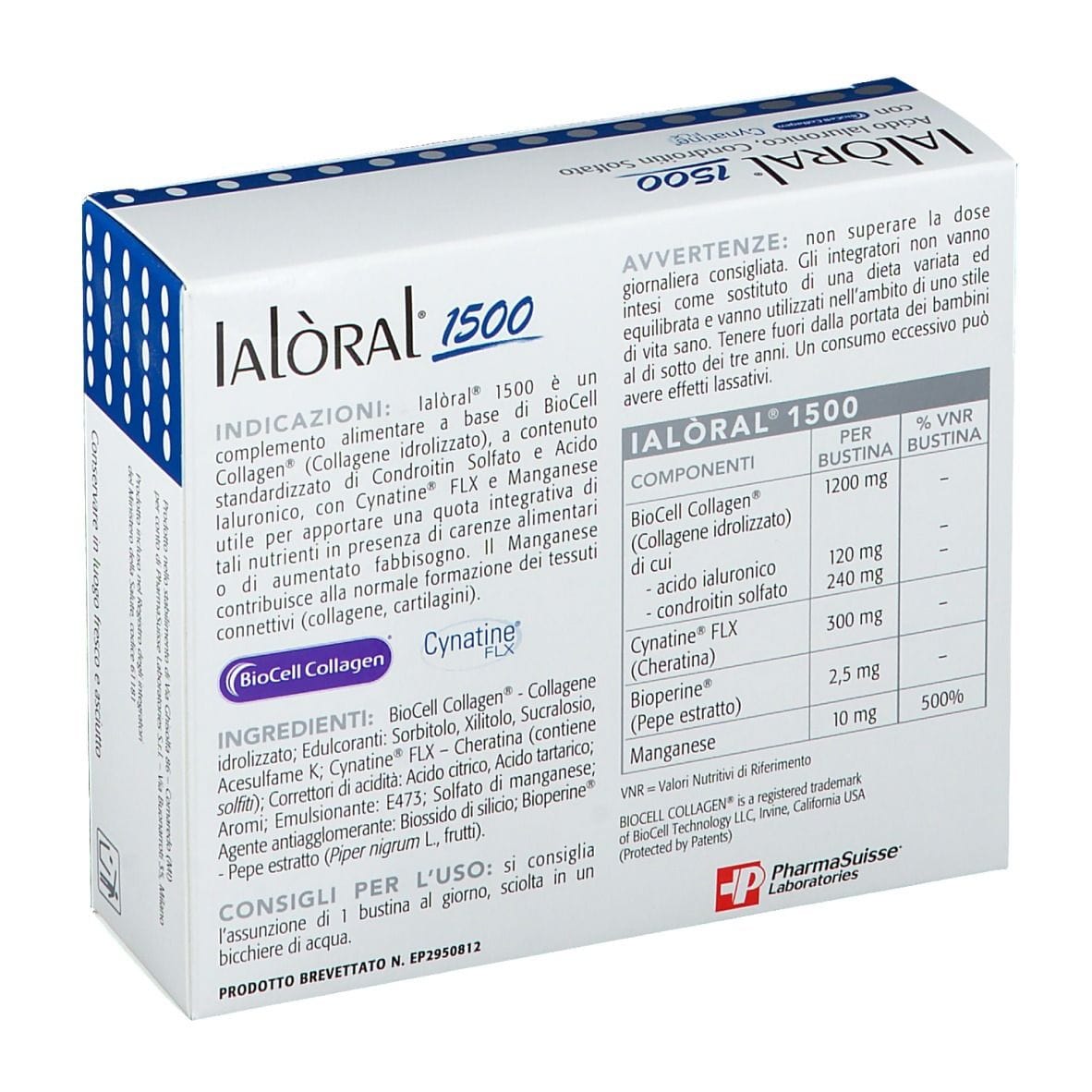 Integratore Ialoral 1500 per articolazioni, 14 bustine