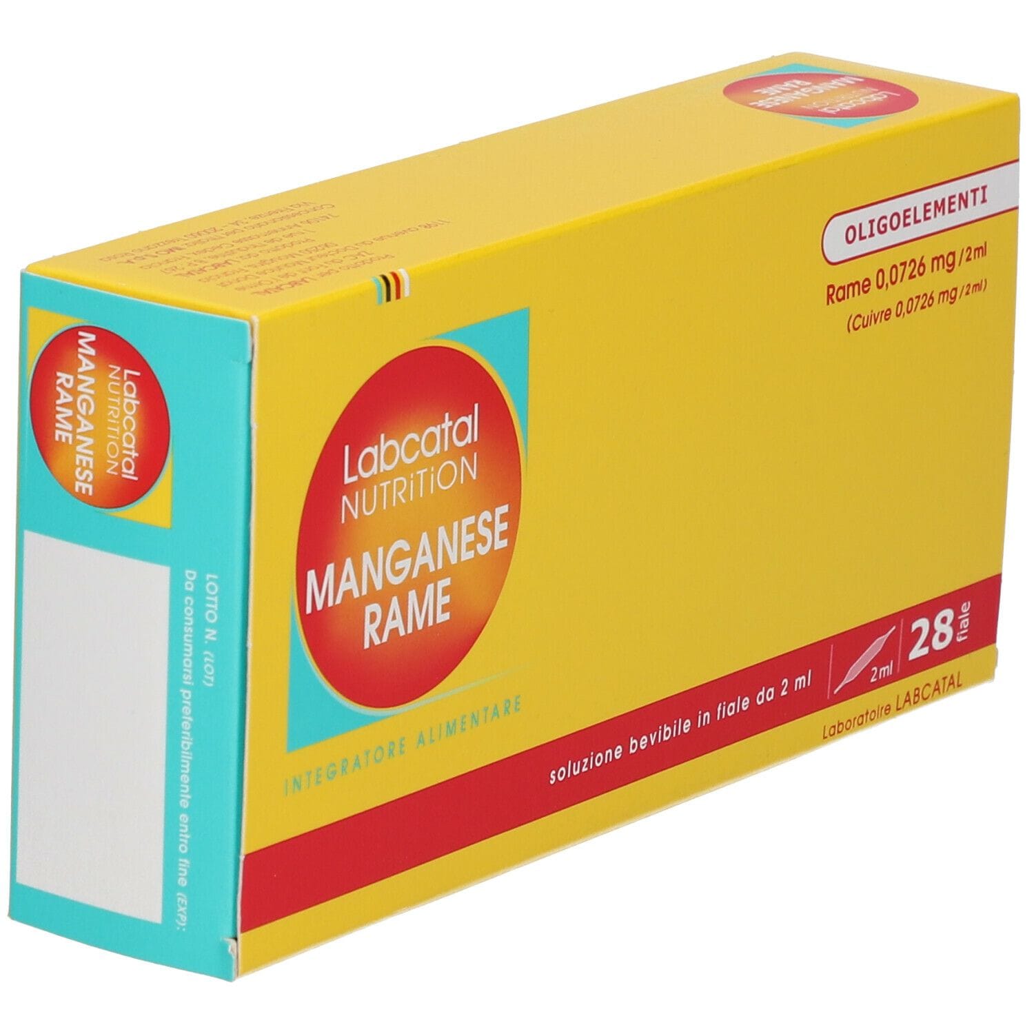 Integratore Labcatal Nutrition Manganese Rame, 28 fiale 2ml
