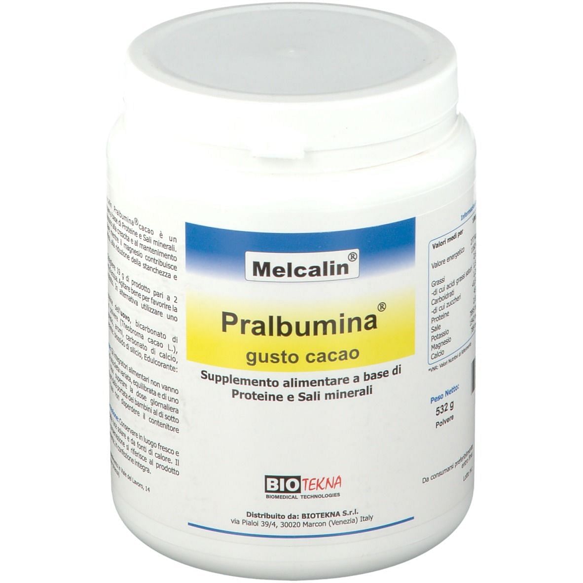 Melcalin Pralbumina Cacao 532 G