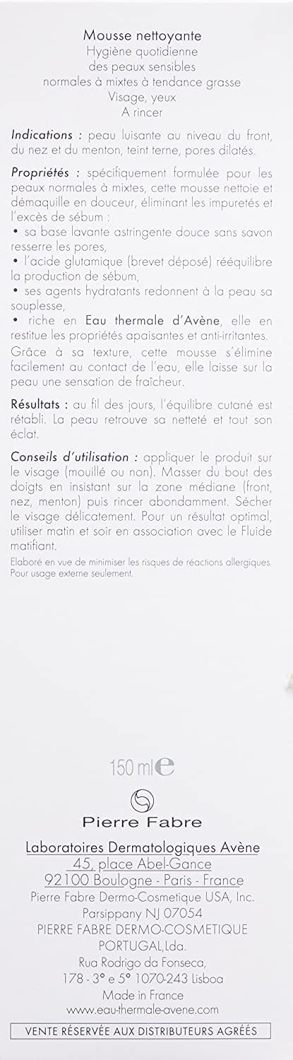 Mousse detergente Avène per pelle grassa e sensibile 150ml