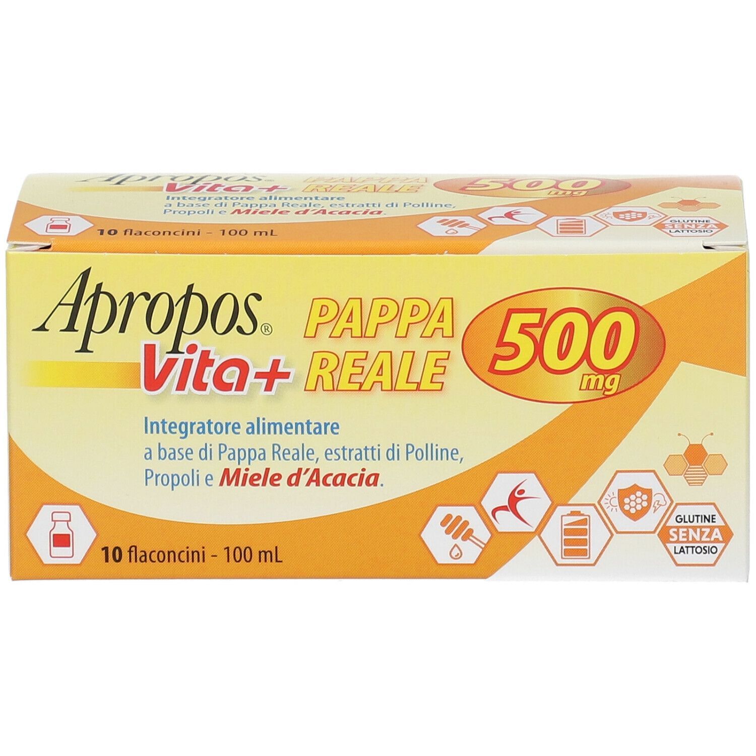 APROPOS VITA+ PAPPA REALE 500 MG 10 FLACONCINI 10 ML