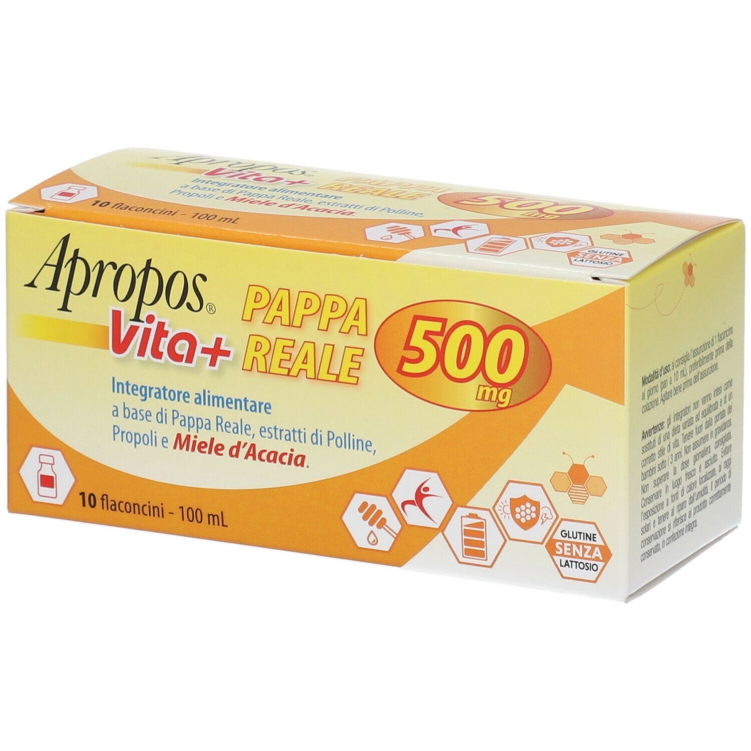 APROPOS VITA+ PAPPA REALE 500 MG 10 FLACONCINI 10 ML