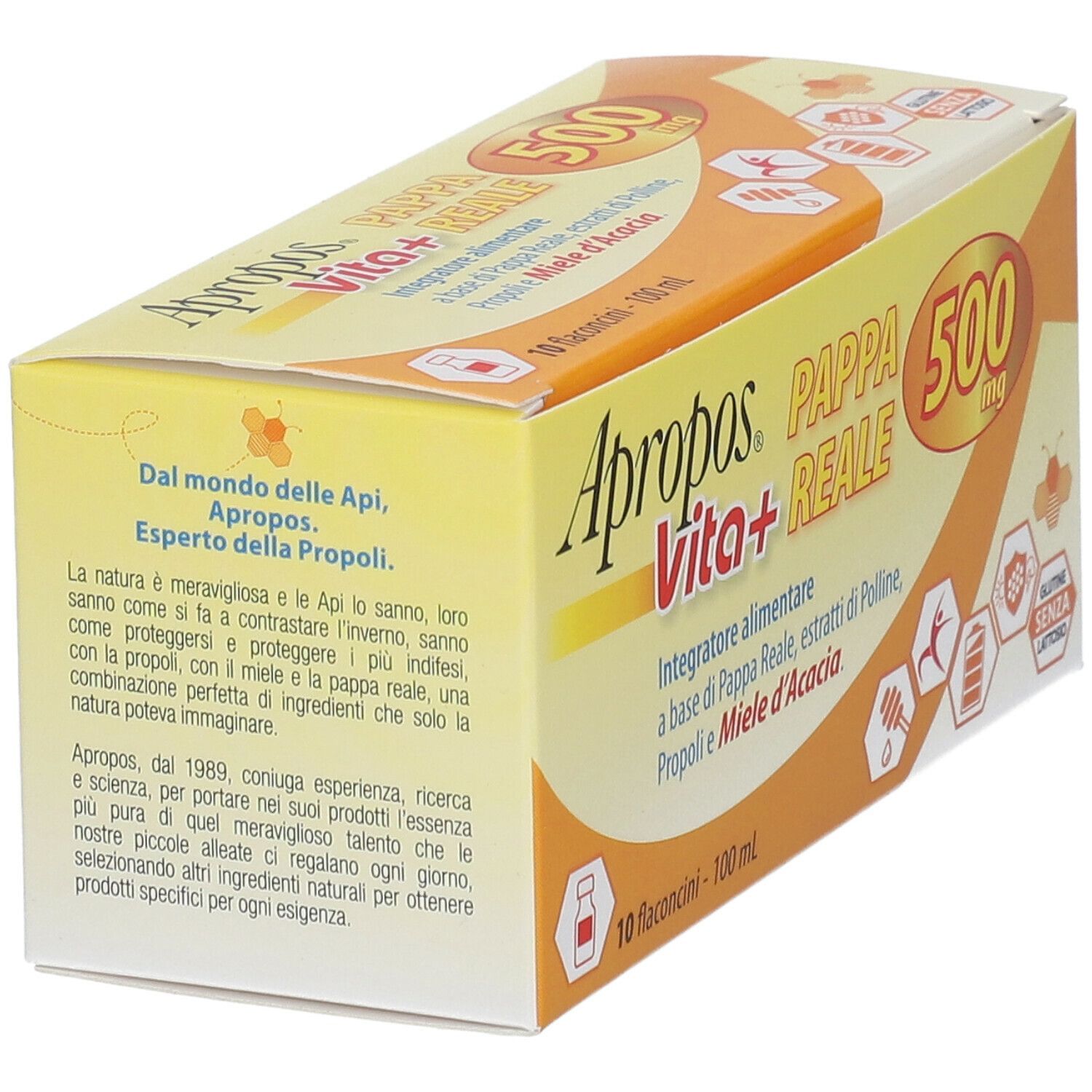 APROPOS VITA+ PAPPA REALE 500 MG 10 FLACONCINI 10 ML