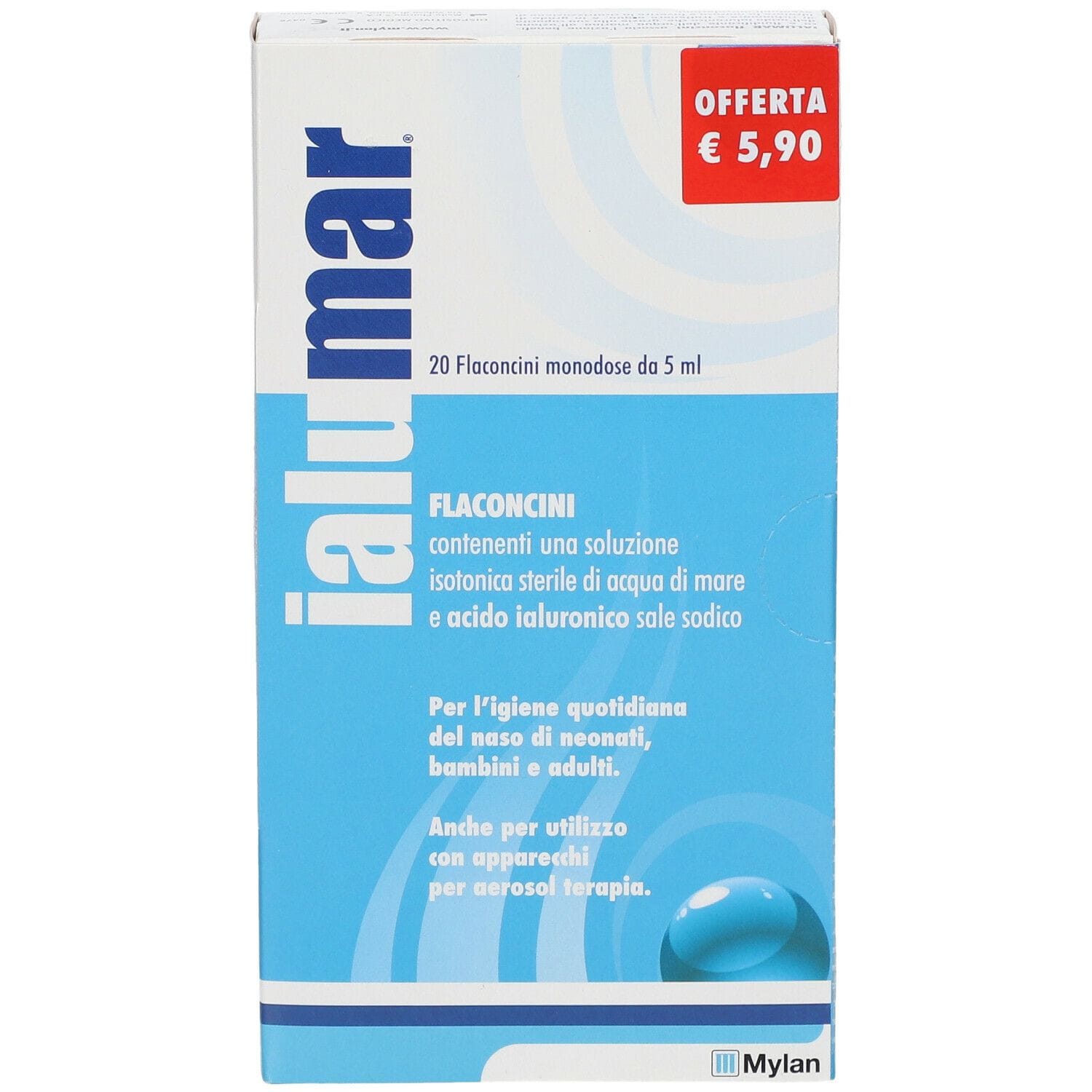 SOLUZIONE ISOTONICA IALUMAR 20 FLACONCINI MONODOSE 5 ML