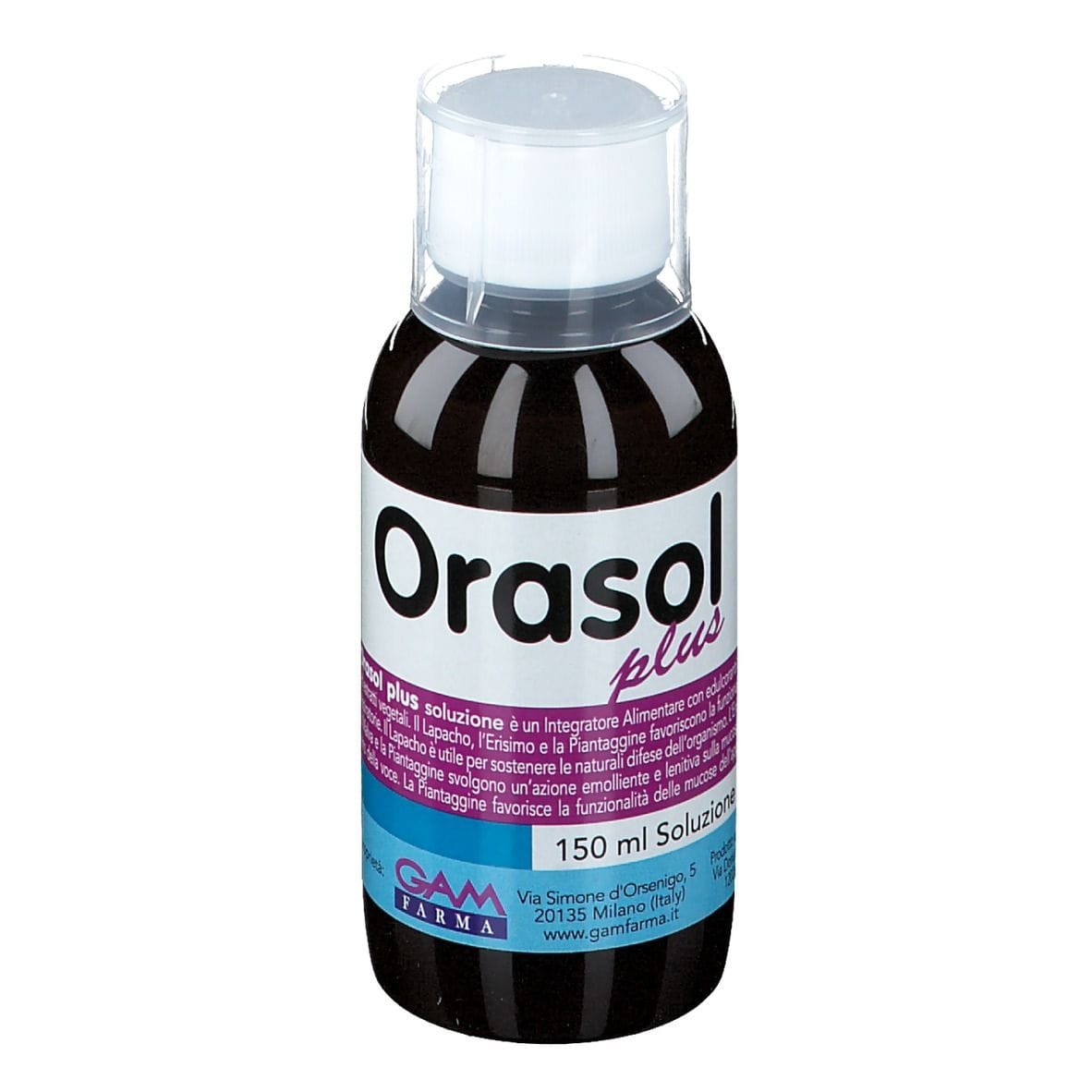 Collutorio Orasol PLUS con Lapacho ed Estratti Vegetali 150ml