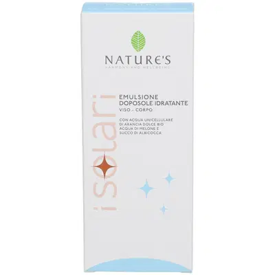 NATURE'S I SOLARI EMULSIONE DOPOSOLE VISO/CORPO 200 ML NATURE'S I SOLARI EMULSIONE DOPOSOLE VISO/CORPO 200 ML