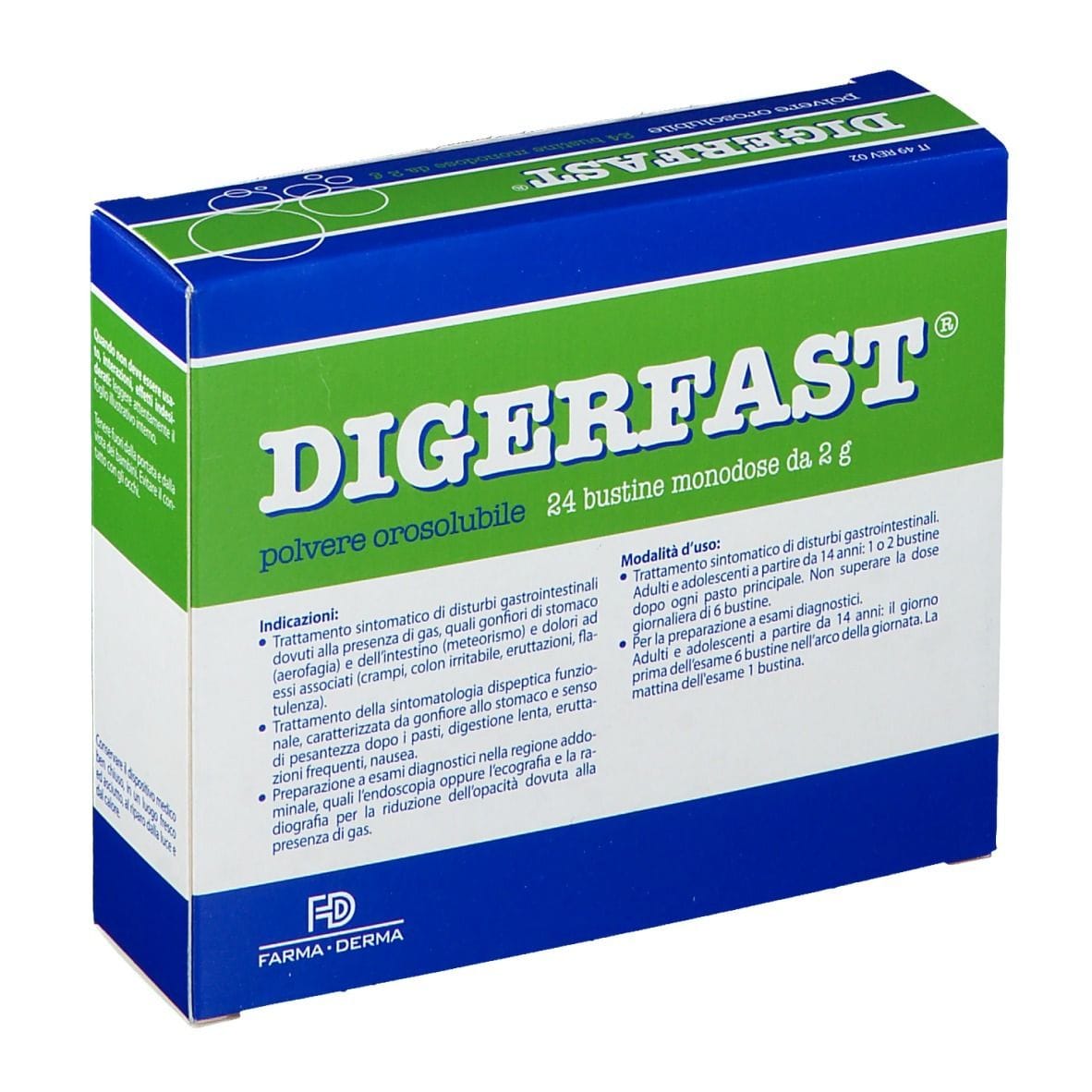 DIGERFAST POLVERE 24 BUSTINE MONODOSE 2 G