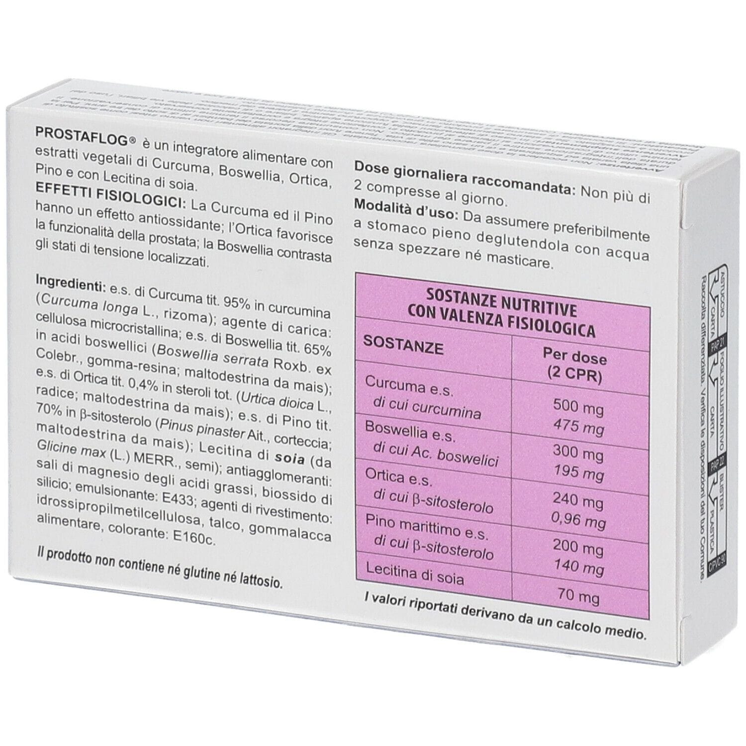 Integratore Prostaflog Naturneed per la prostata, 30 compresse