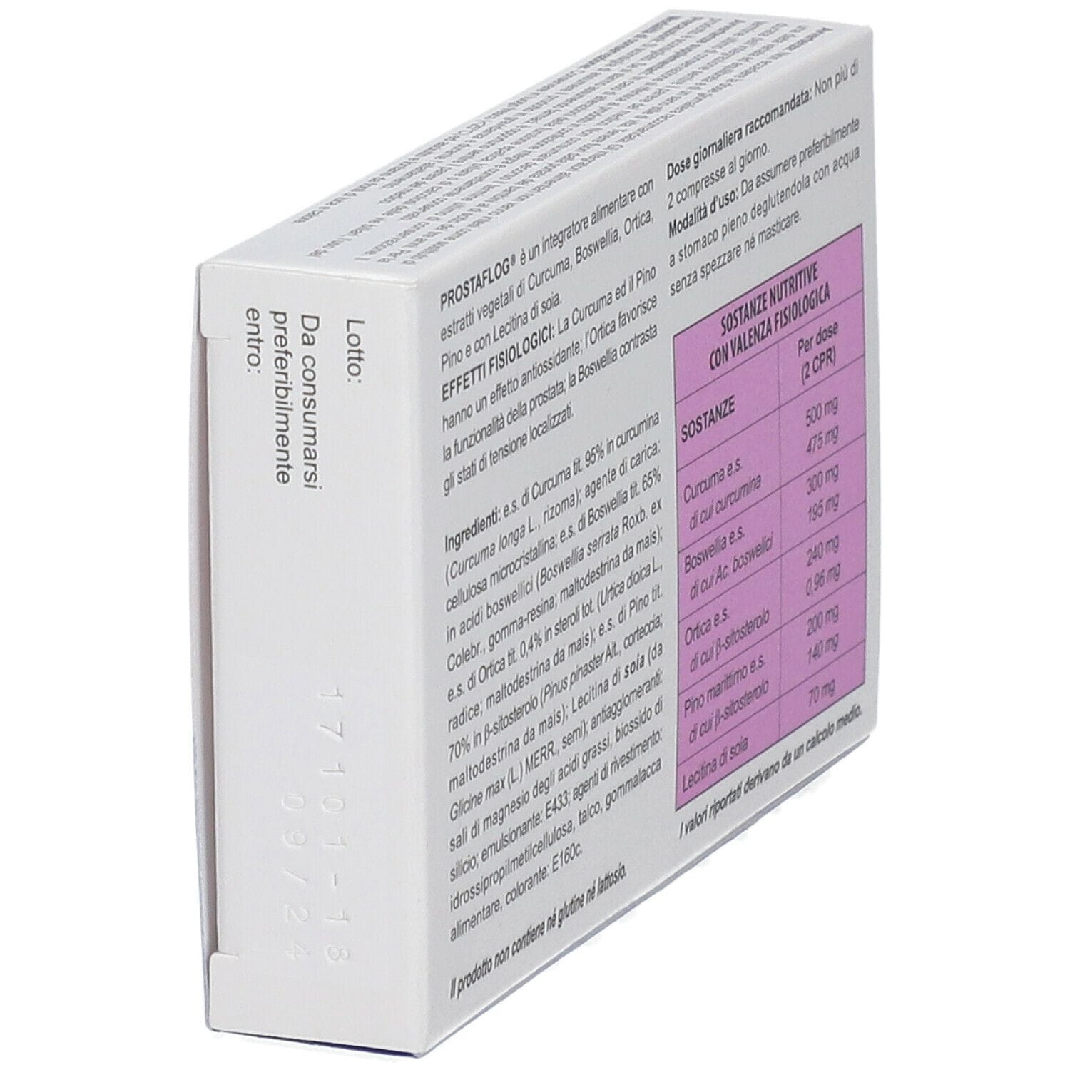 Integratore Prostaflog Naturneed per la prostata, 30 compresse