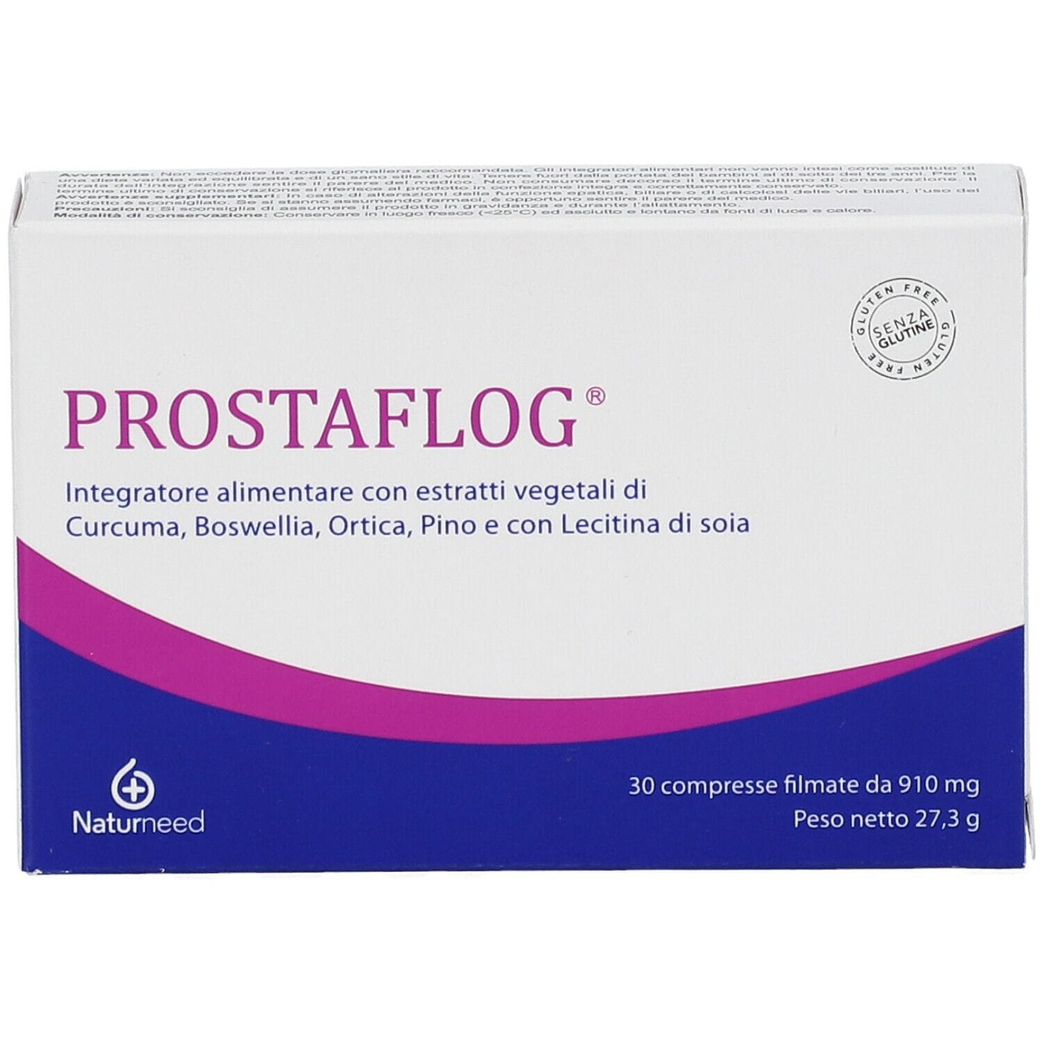 Integratore Prostaflog Naturneed per la prostata, 30 compresse