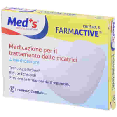 CEROTTO FARMACTIVE CICATRICI 5X7,5 CM 4 PEZZI