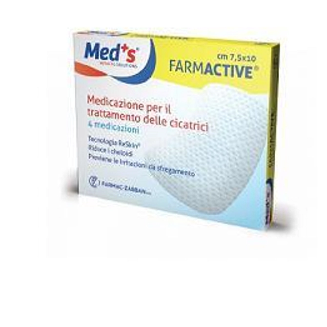 Cerotto Farmactive Cicatrici 7,5 X10 Cm 4 Pezzi