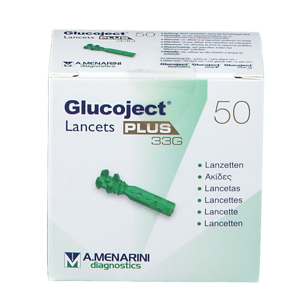 LANCETTE PUNGIDITO GLUCOJET PLUS GAUGE 33 50 PEZZI