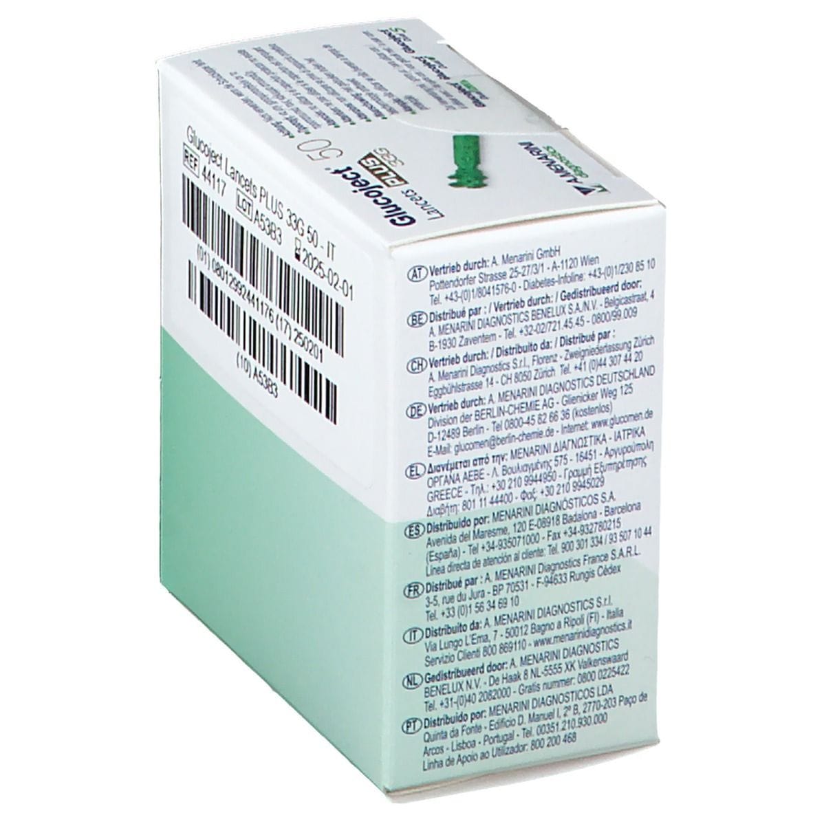 LANCETTE PUNGIDITO GLUCOJET PLUS GAUGE 33 50 PEZZI