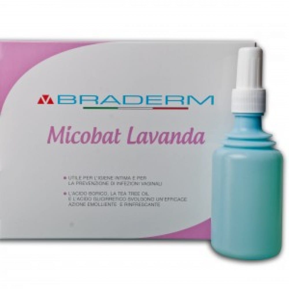 Micobat Lavanda Braderm per igiene intima, 4x150ml