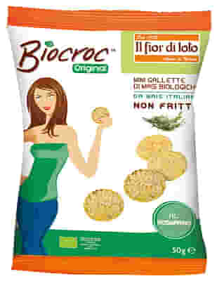 BIOCROC MINI GALLETTE DI MAIS ROSMARINO BIO 40 G