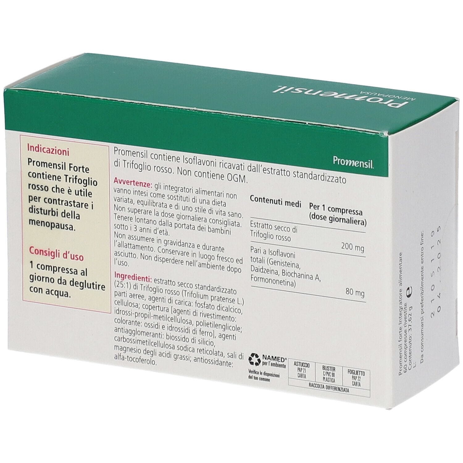 Integratore Promensil Forte per la Menopausa, 60 Compresse
