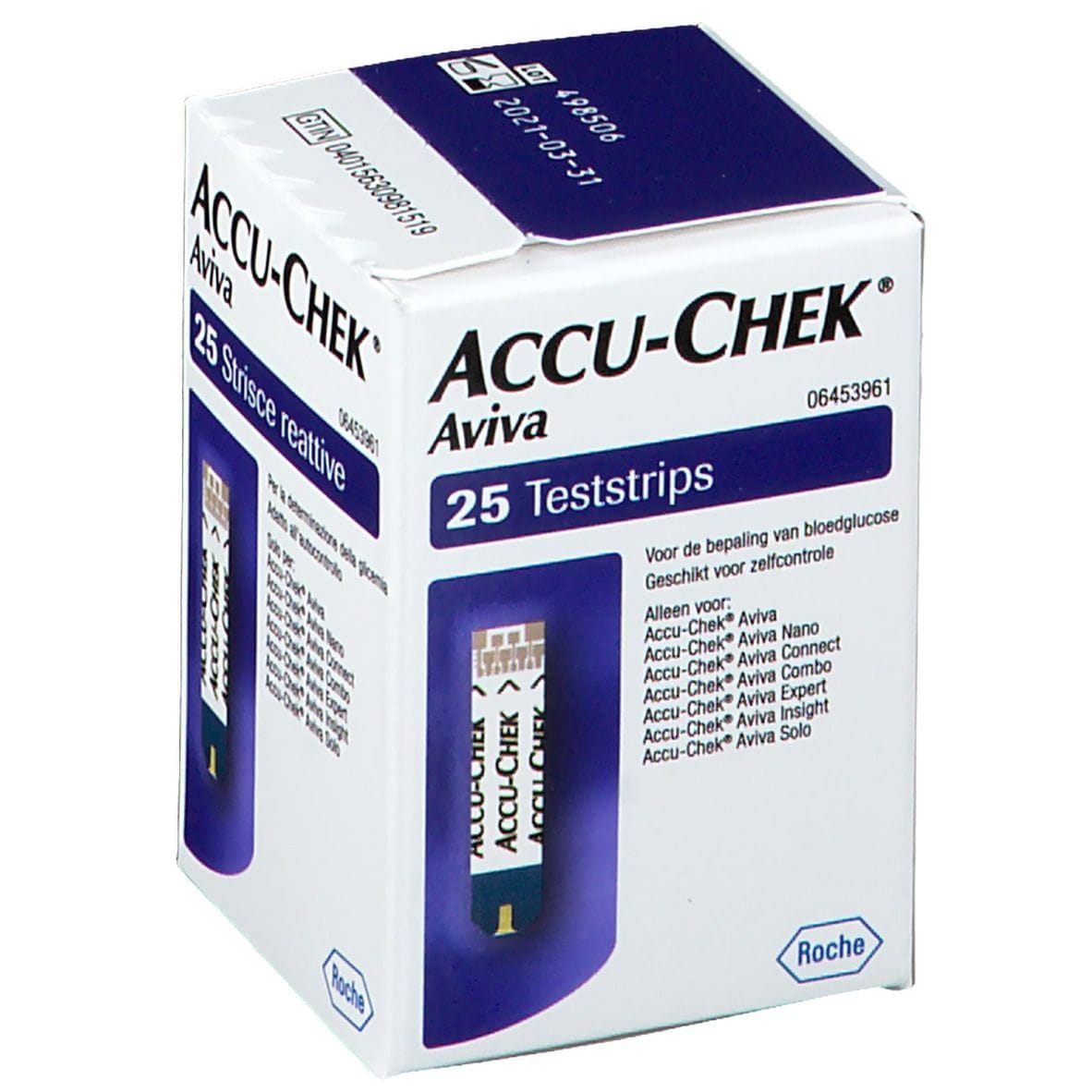 STRISCE MISURAZIONE GLICEMIA ACCU-CHEK AVIVA BRK RETAIL 25 PEZZI