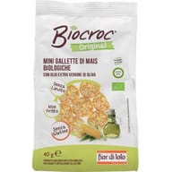 Mini gallette di mais bio Biocroc, spuntino leggero 40g