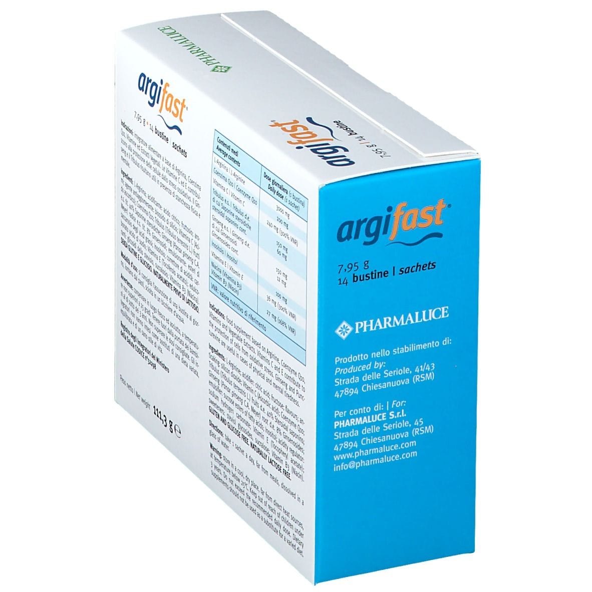 Integratore Argifast per il sistema immunitario, 14 bustine