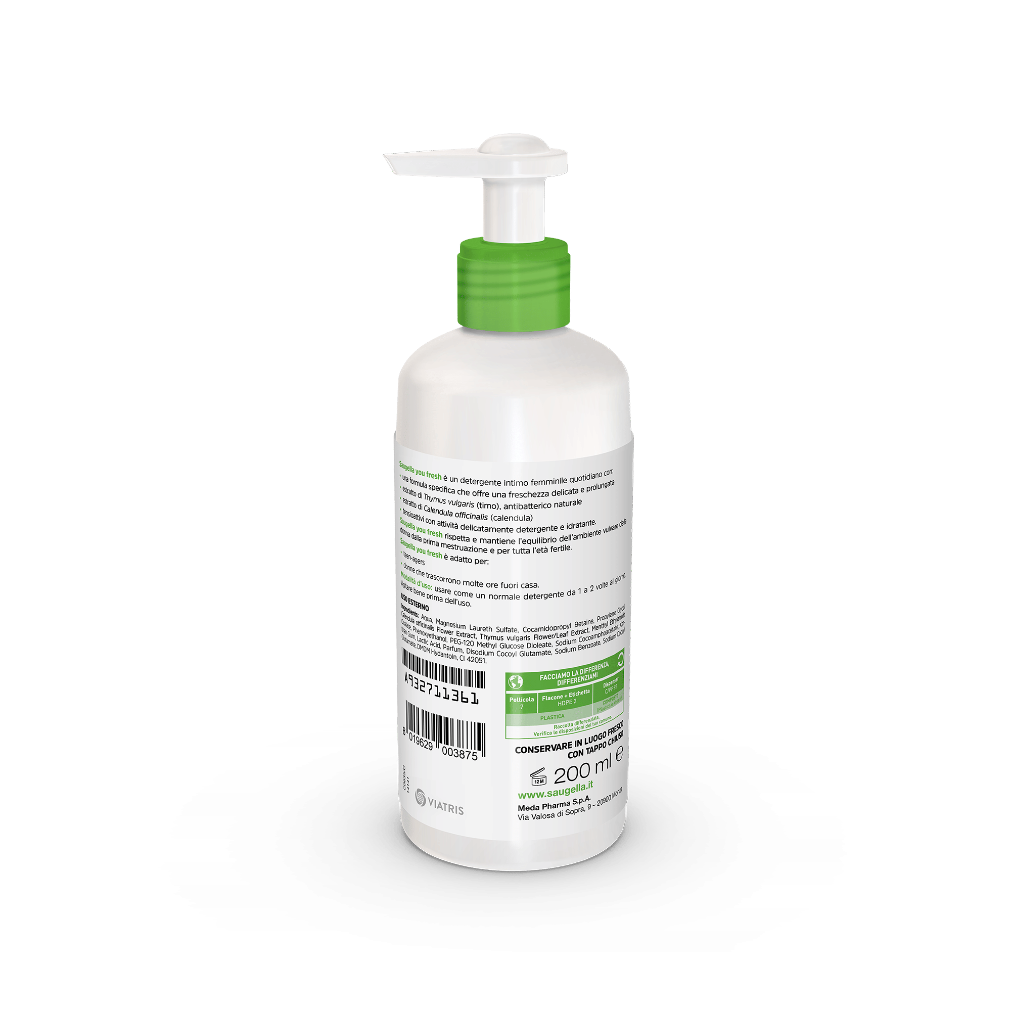 SAUGELLA YOU FRESH IN MY DAYS DETERGENTE INTIMO 200 ML