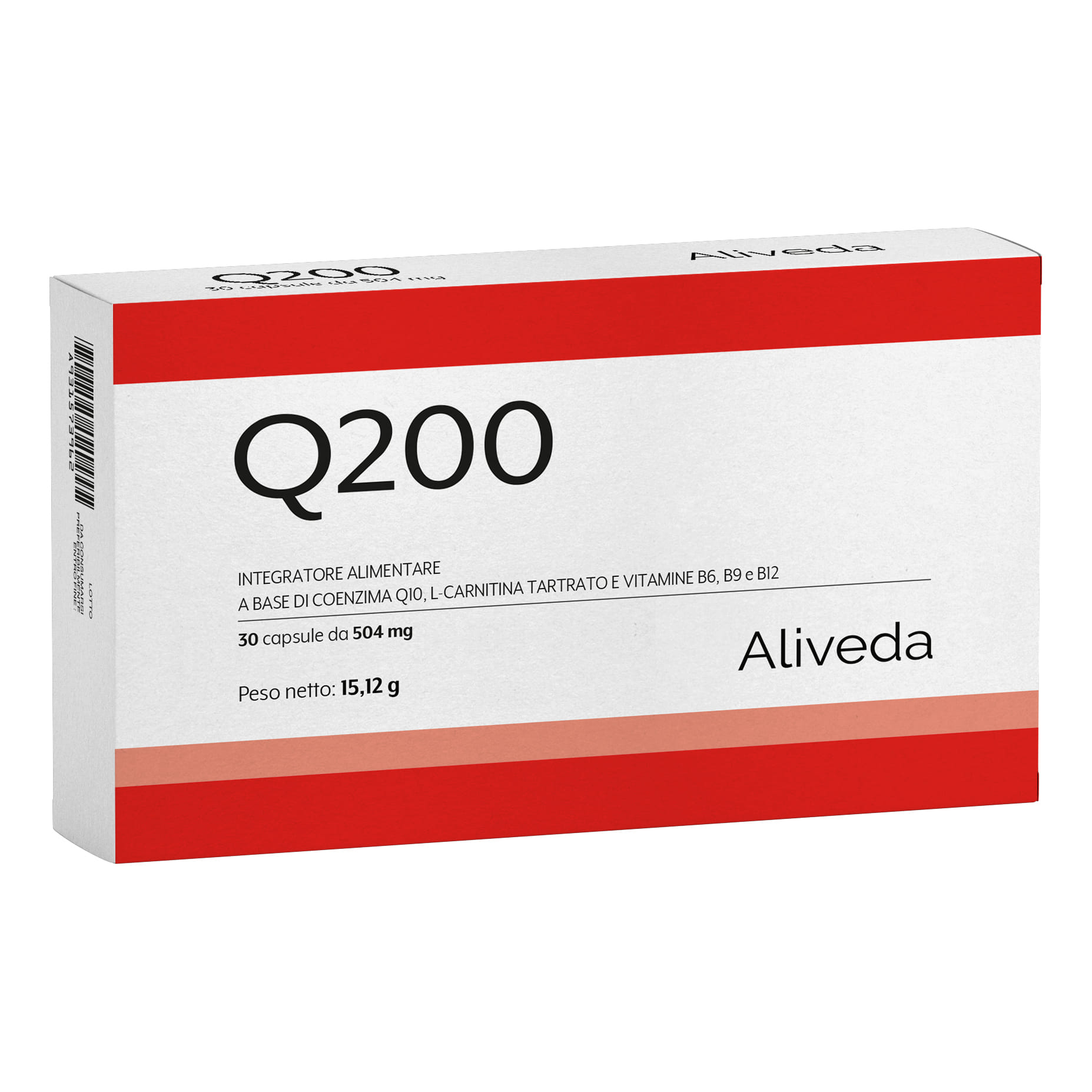 Integratore Q200 con CoQ10 e L-Carnitina, 30 capsule