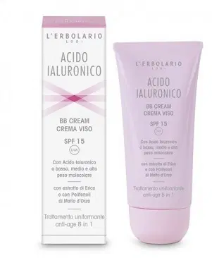 ACIDO IALURONICO BB CREAM CREMA VISO SPF15 TRATTAMENTO UNIFORMANTE ANTIAGE 8 IN 1 50 ML ACIDO IALURONICO BB CREAM CREMA VISO SPF15 TRATTAMENTO UNIFORMANTE ANTIAGE 8 IN 1 50 ML