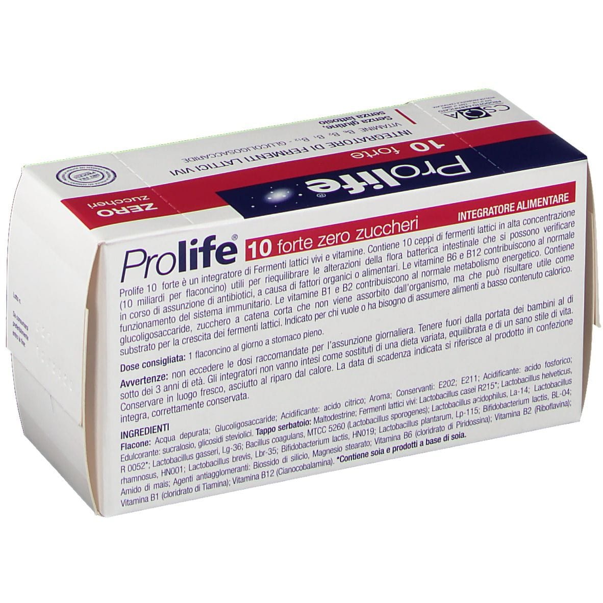 PROLIFE 10 MILIARDI ZERO ZUCCHERO 10 FLACONI DA 8 ML