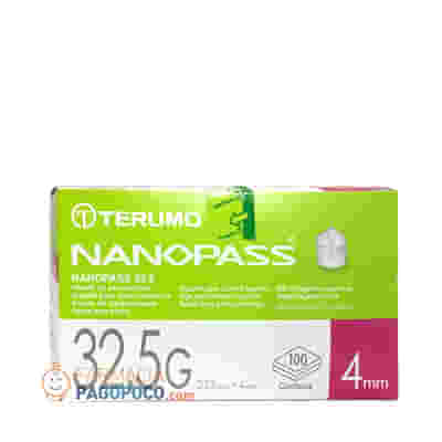 AGO PER PENNA DA INSULINA NANOPASS 32,5 GAUGE LUNGHEZZA 4 MM 100 PEZZI