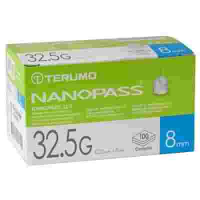AGO PER PENNA DA INSULINA NANOPASS 32,5 GAUGE LUNGHEZZA 8 MM 100 PEZZI