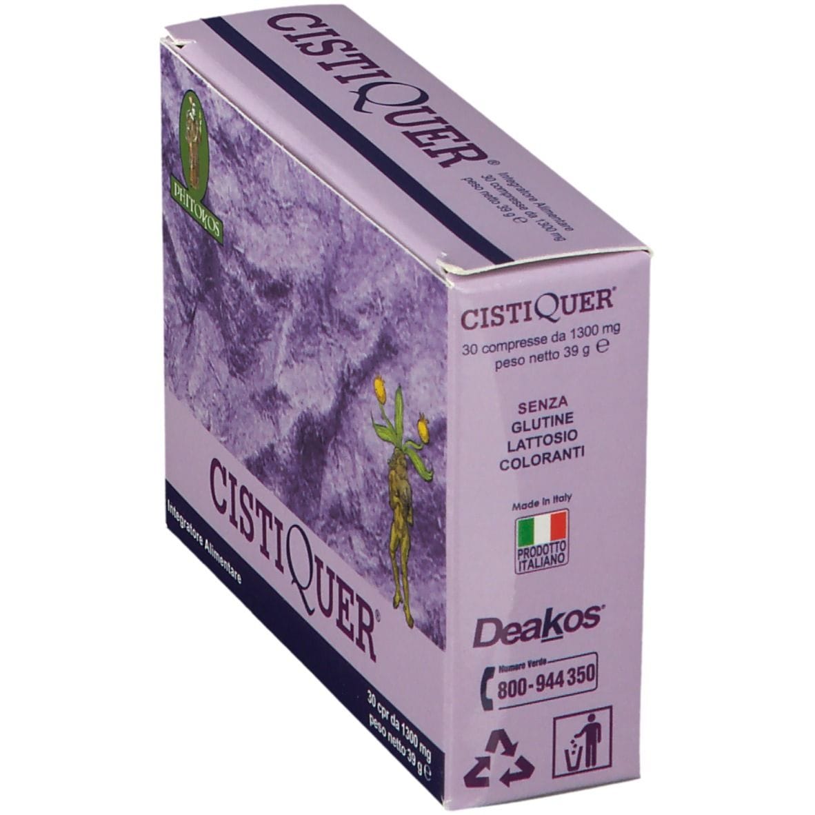 Integratore Cistiquer per le vie urinarie, 30 compresse