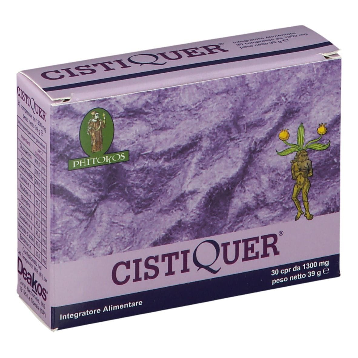 Integratore Cistiquer per le vie urinarie, 30 compresse