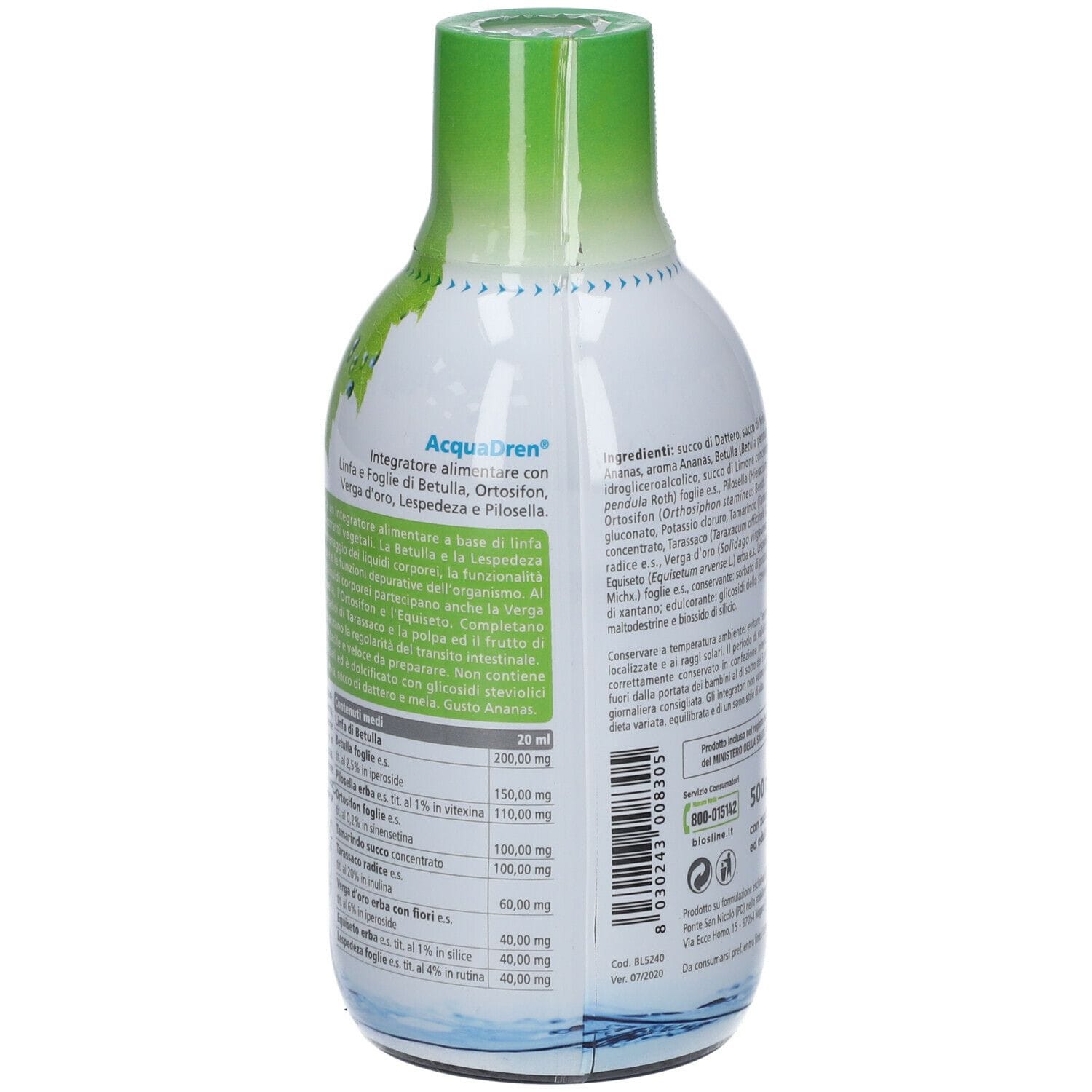 BIOSLINE ACQUADREN 500 ML
