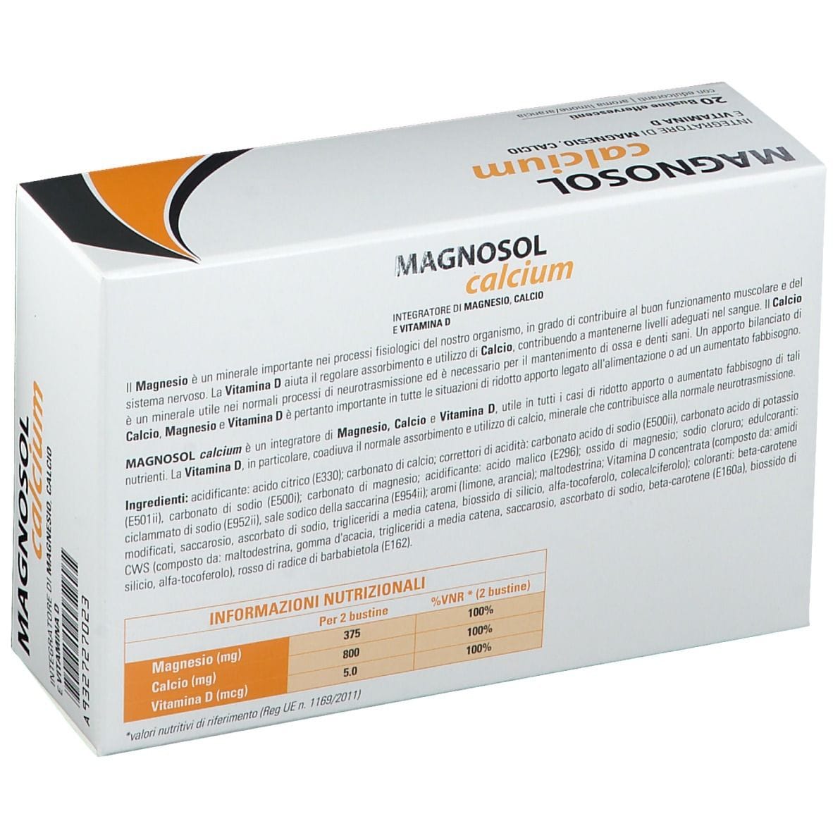 MAGNOSOL CALCIUM POLVERE EFFERVESCENTE 20 BUSTINE